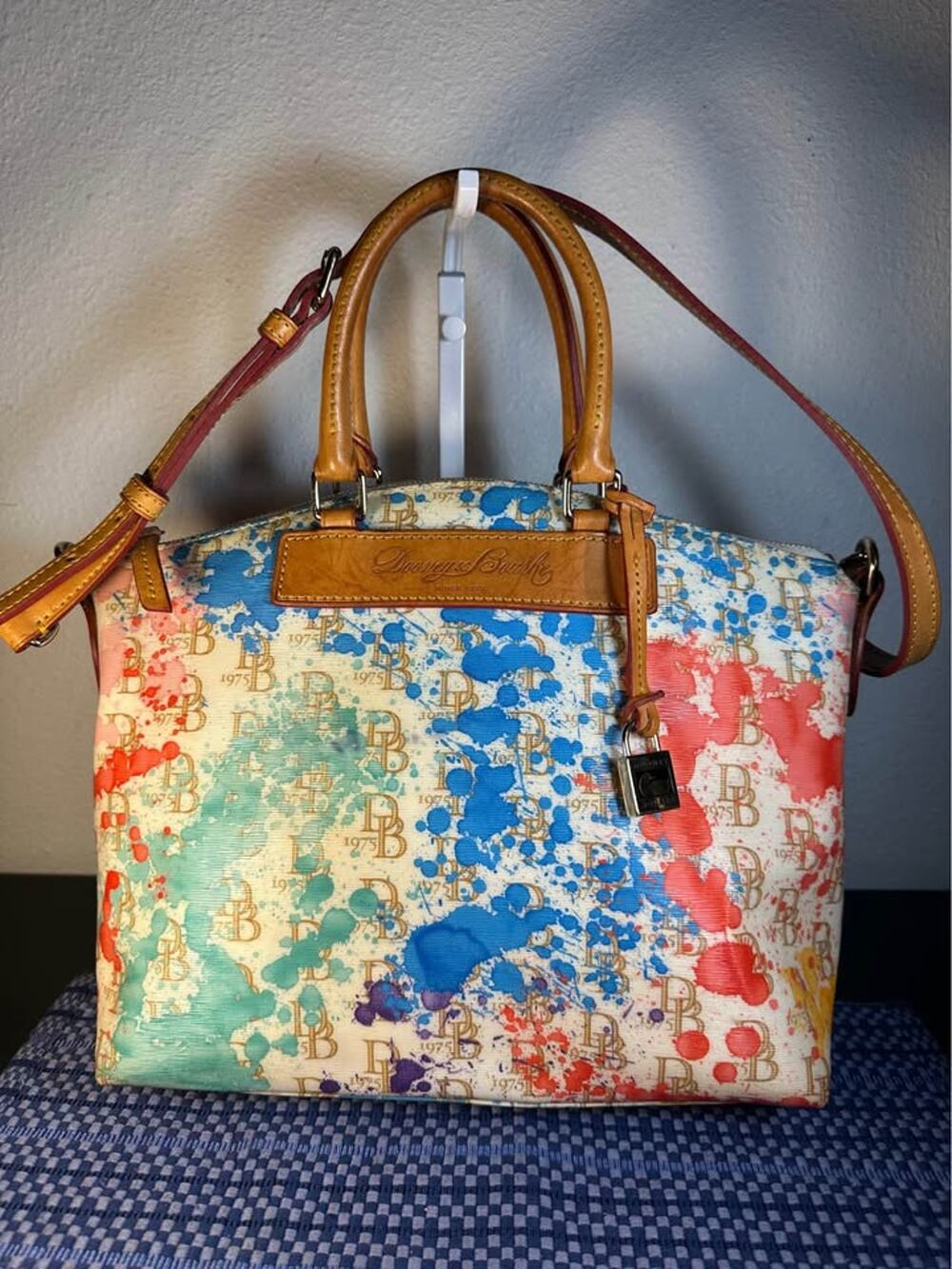 Dooney & Bourke "Vanessa Color Splash” - RARE VINTAGE